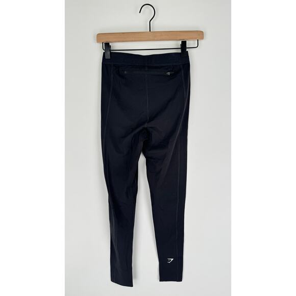 GymShark High Rise Running Leggings Black Womens Small New B4A8T Activewear - Picture 8 of 12